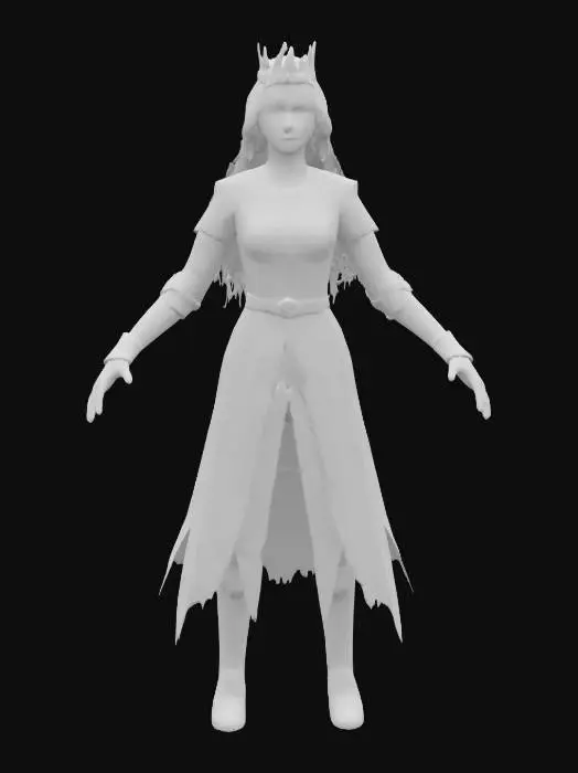 3D model for Warrior Queen