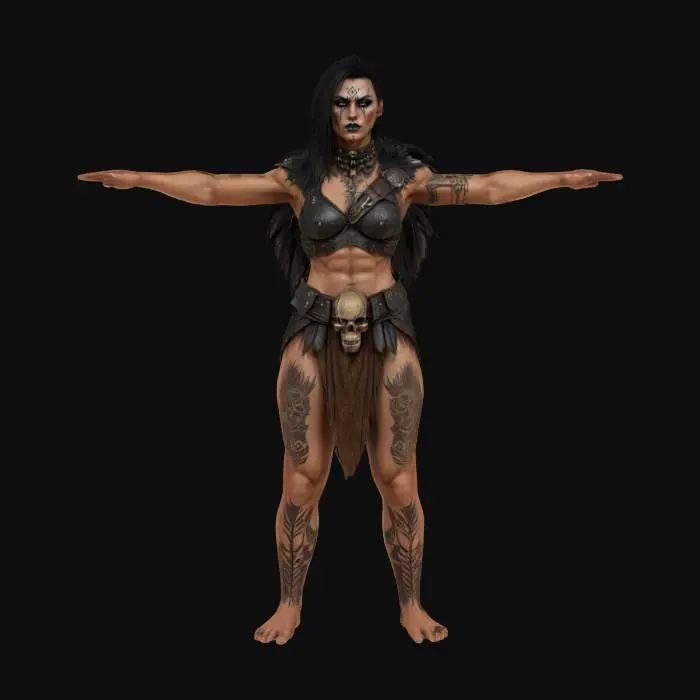 3D model for Warrior Queen