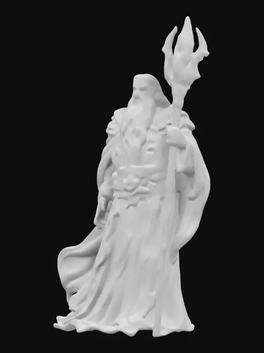 3D model for rpg lord, ancient wizzard who control rpg world, narrator and world creator.   