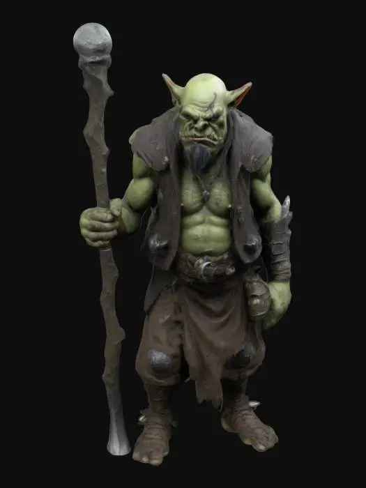 3D model for nejpodřízenější peon, poskok v hierarchii orků , #ChronoForgeWeapon#,  