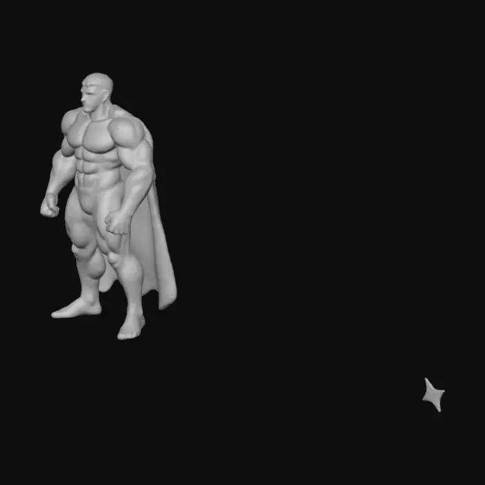 3D model for Superhero Strongman