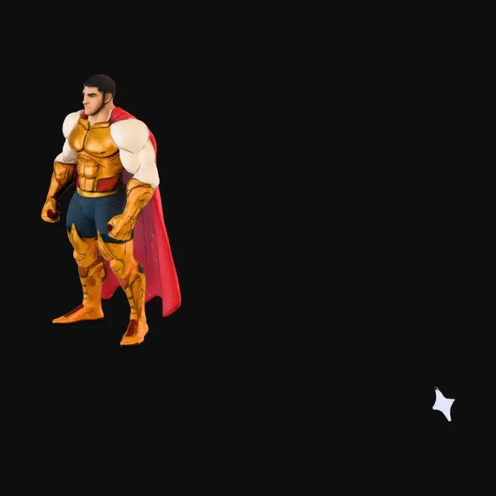 3D model for Superhero Strongman