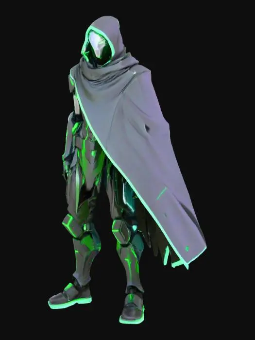 3D model for Neon Shadow Warrior