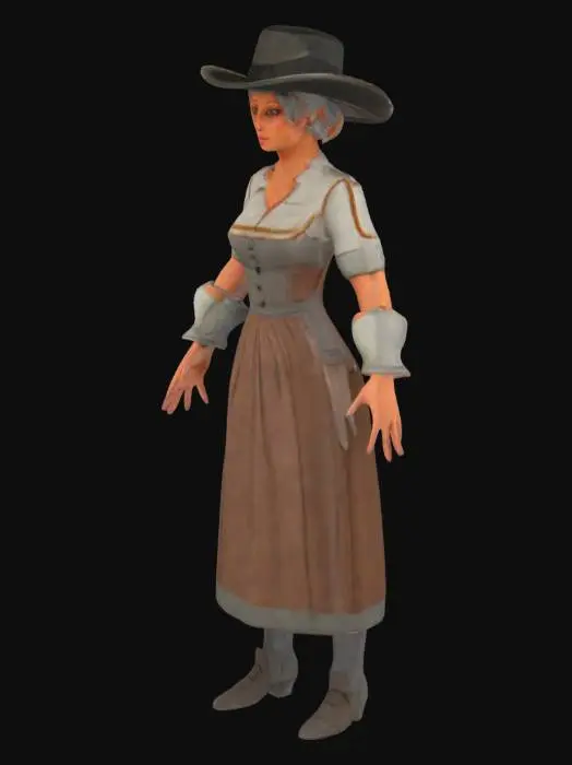 3D model for Pioneer Woman