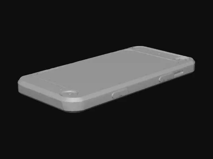 3D model for make a phone case covered with solar panels and make it metallic colours