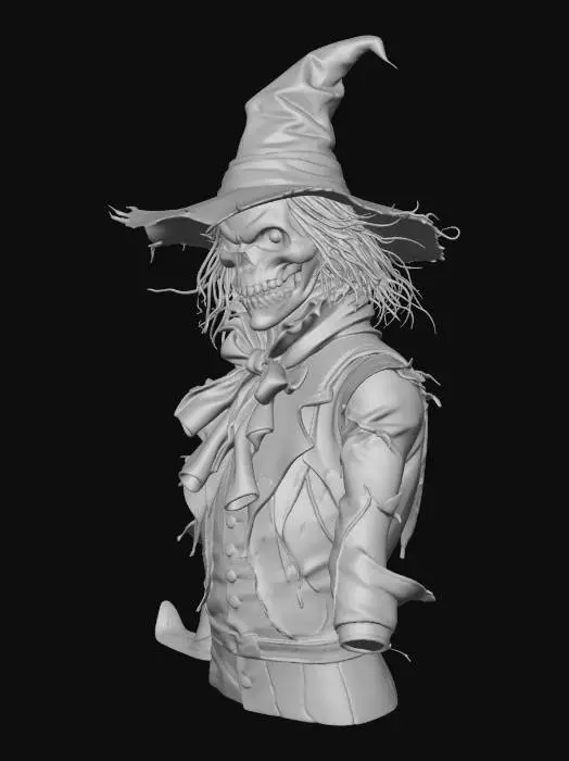 3D model for The Scarecrow.Meshy