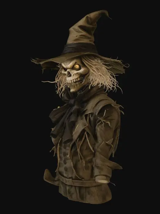 3D model for The Scarecrow.Meshy