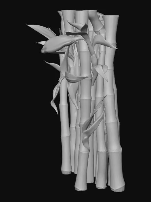 3D model for Emerald Bamboo Stalks