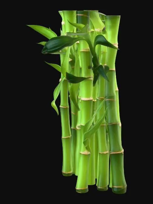 3D model for Emerald Bamboo Stalks
