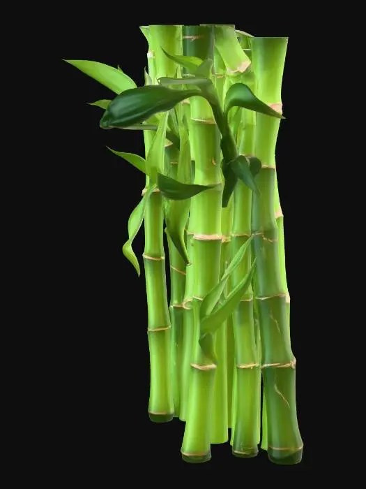 3D model for Emerald Bamboo Stalks