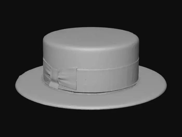 3D model for Straw Boater Hat