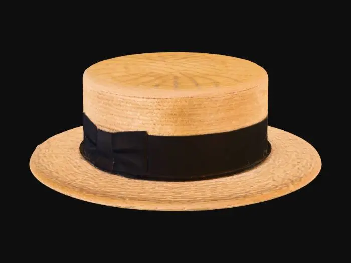 3D model for Straw Boater Hat