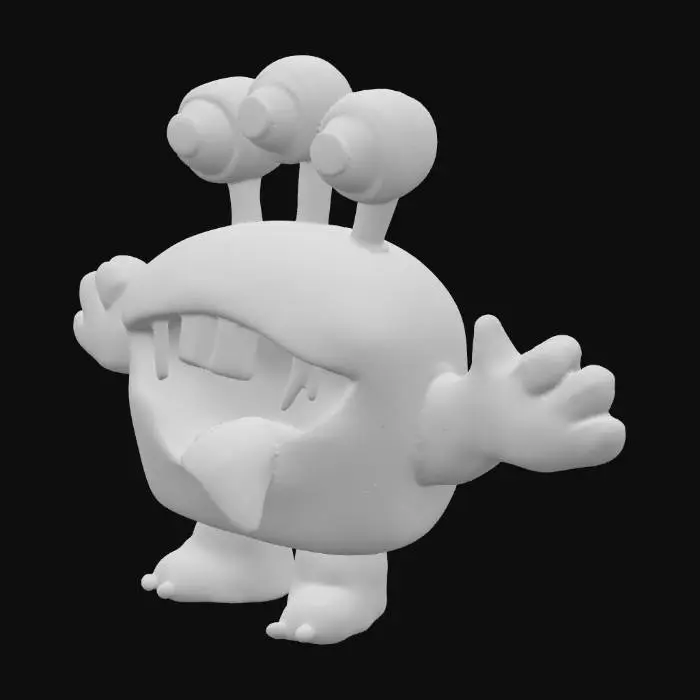3D model for Three-Eyed Grin Monster