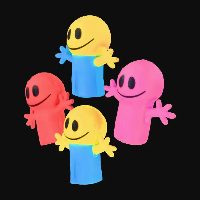 3D model for Colorful Smiley Friends