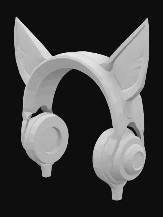 3D model for Neon Kitten Headphones