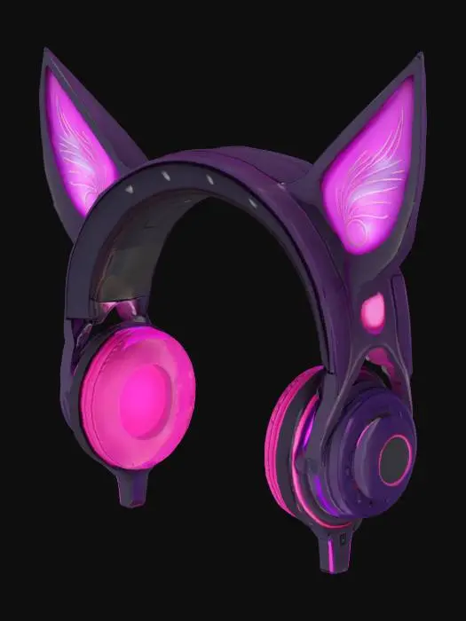 3D model for Neon Kitten Headphones