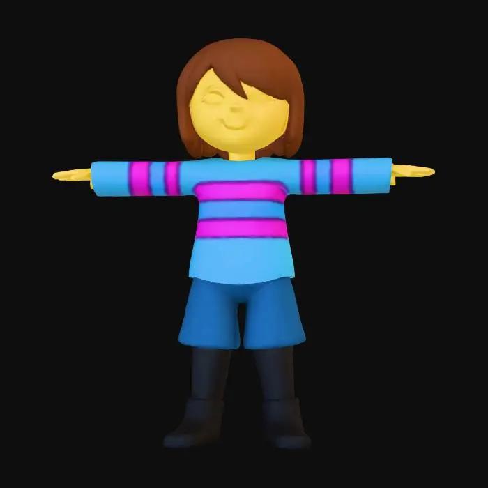 3D model for frisk