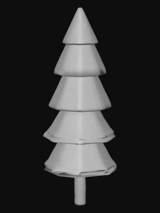3D model for Pine Silhouette