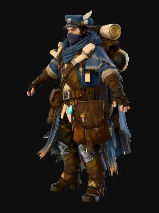 3D model for The Courier's Journey