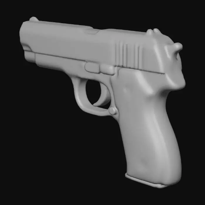 3D model for Pistol Sketch