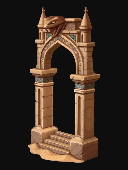 3D model for portale_deserto