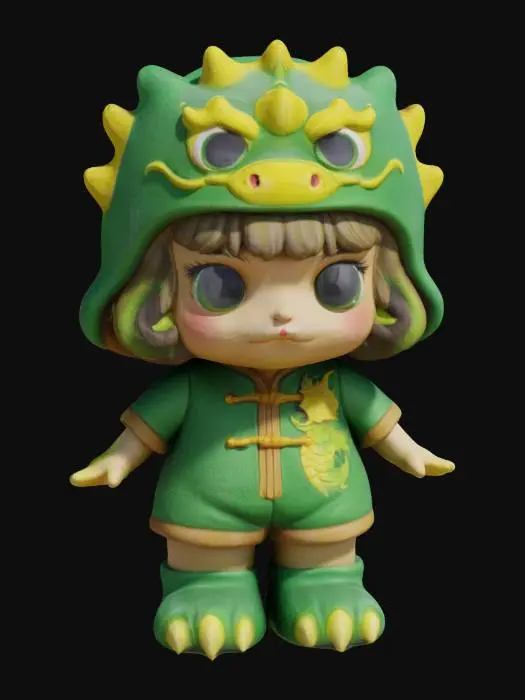 3D model for Dragon Child Doll