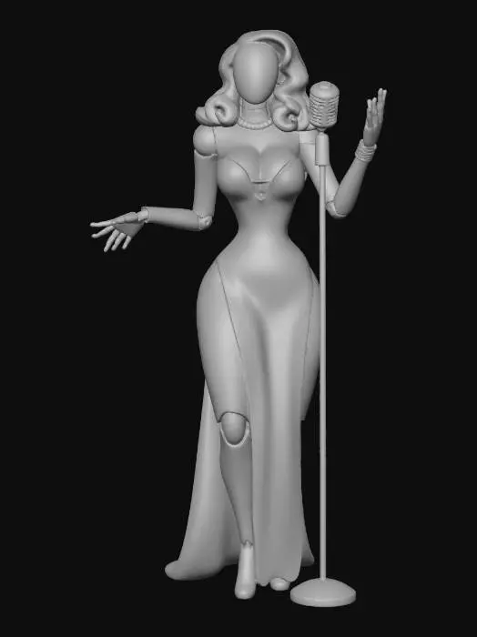 3D model for Glittering Cyborg Songstress