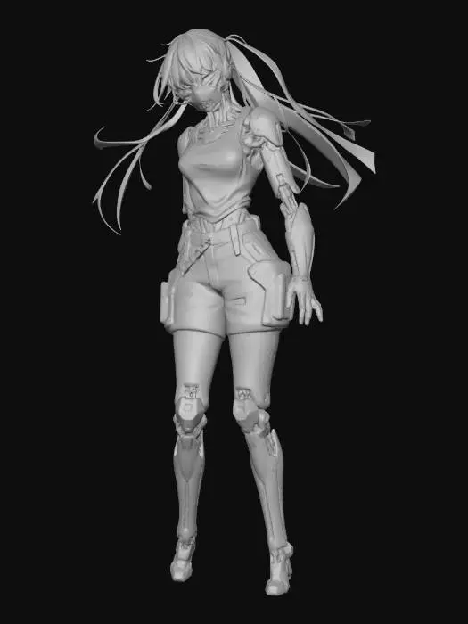 3D model for Android in Prison Clothes