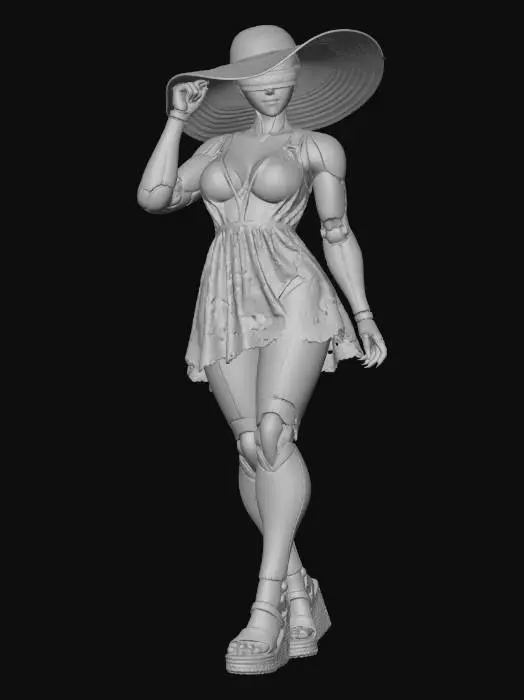 3D model for Chrome Siren on the Beach