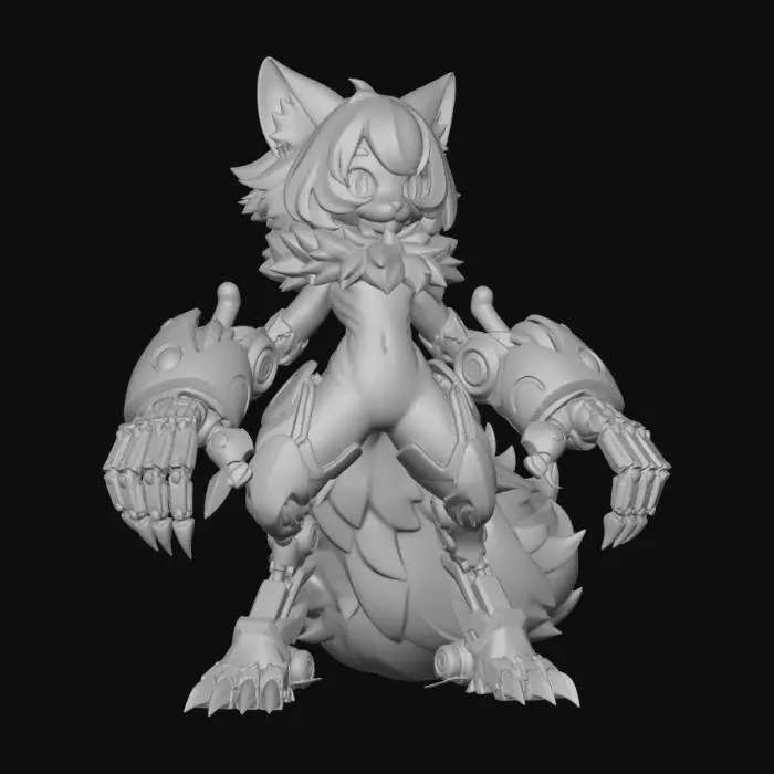 3D model for Mecha Kitsune