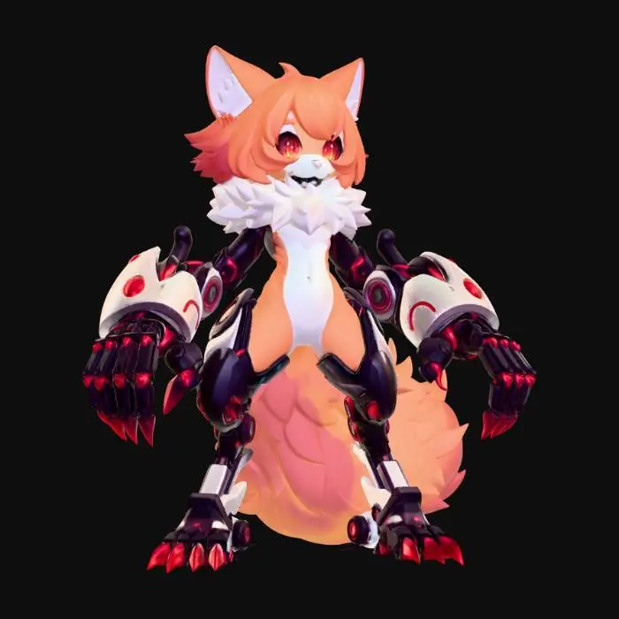 3D model for Mecha Kitsune