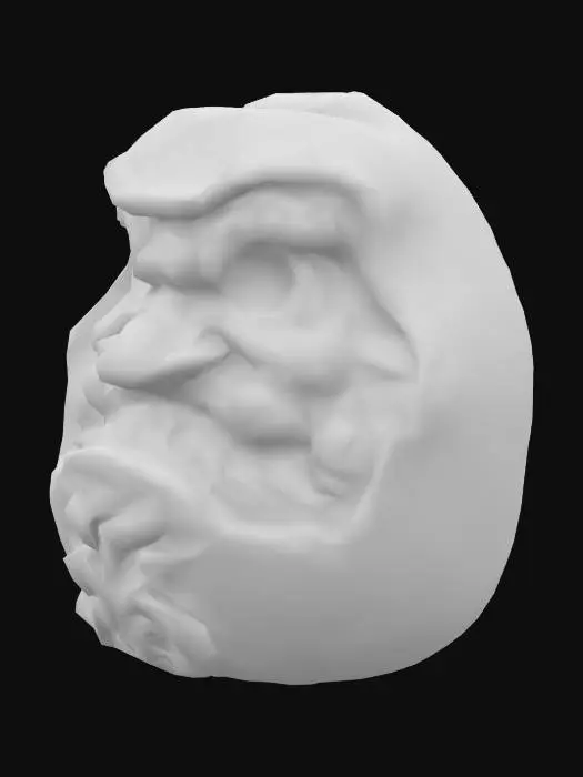 3D model for Daruma Sculpture Ring