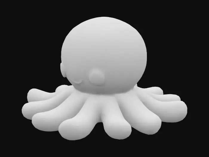 3D model for Octopus Cuddle Plush