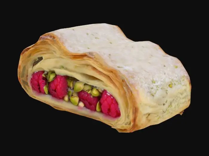 3D model for Raspberry Pistachio Pastry Delight