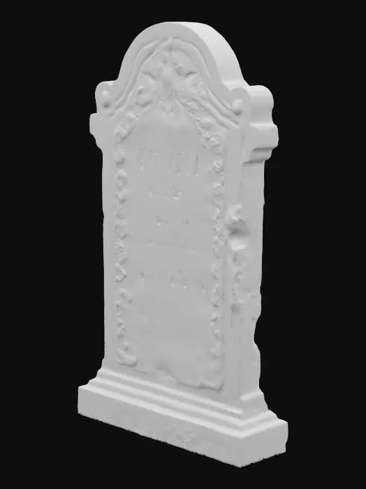3D model for generate a single spooky tombstones to be used as halloween decor