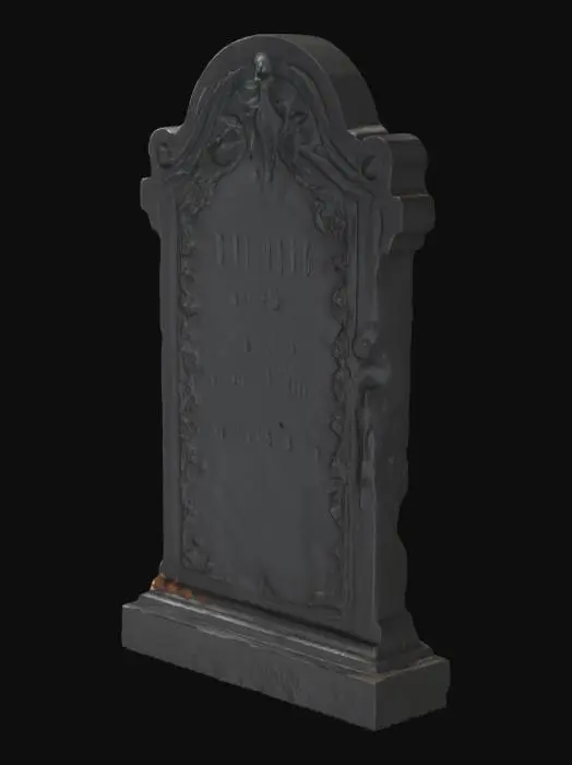 3D model for generate a single spooky tombstones to be used as halloween decor