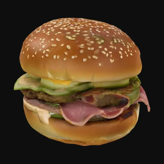 3D model for Burger Delight