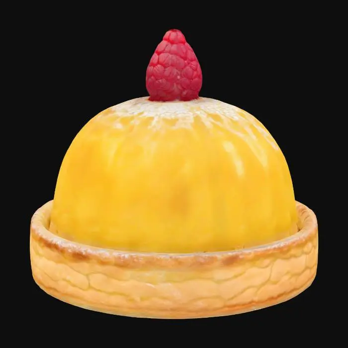 3D model for Raspberry Citrine Tart
