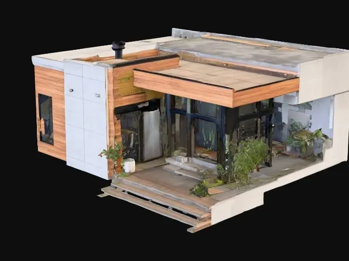3D model for Modern Eco Retreat