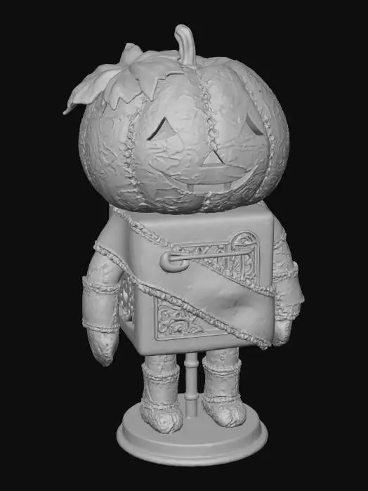 3D model for Pumpkin Patchwork Bot, #Halloween2025#