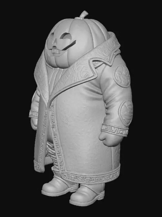 3D model for Pumpkin Monarch, #Halloween2025#