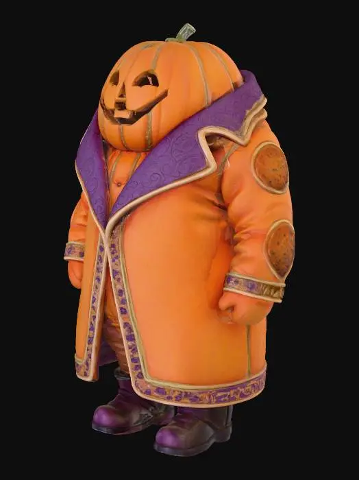 3D model for Pumpkin Monarch, #Halloween2025#