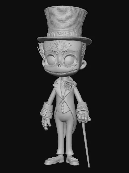 3D model for Dapper Skeleton Gentleman, #Halloween2025#