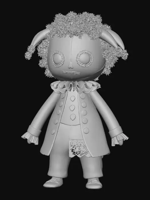 3D model for Harlequin Elegance, #Halloween2025#