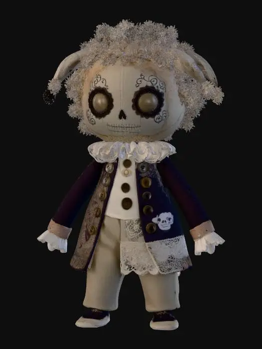 3D model for Harlequin Elegance, #Halloween2025#