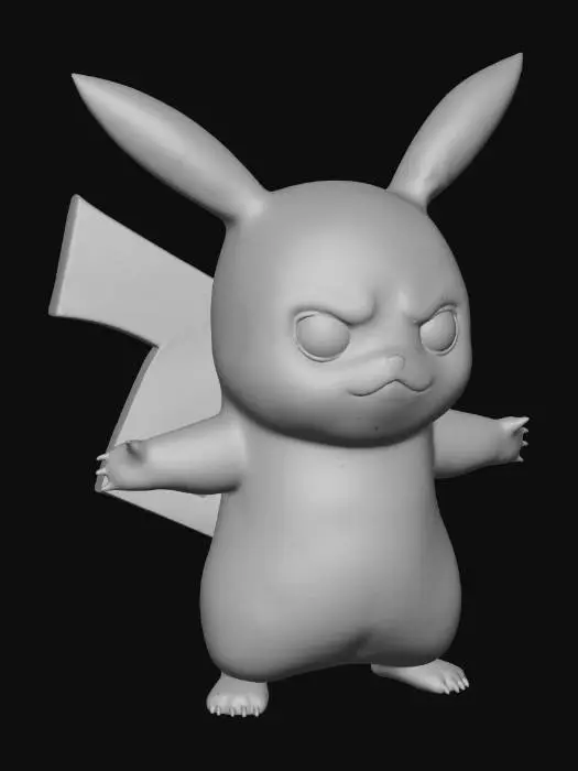 3D model for Graffiti Pikachu
