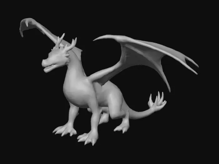 3D model for a ttrpg-pc dragon