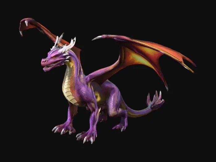 3D model for a ttrpg-pc dragon