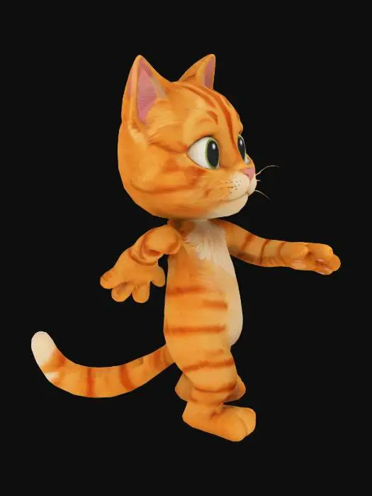 3D model for Bright-Eyed Tabby