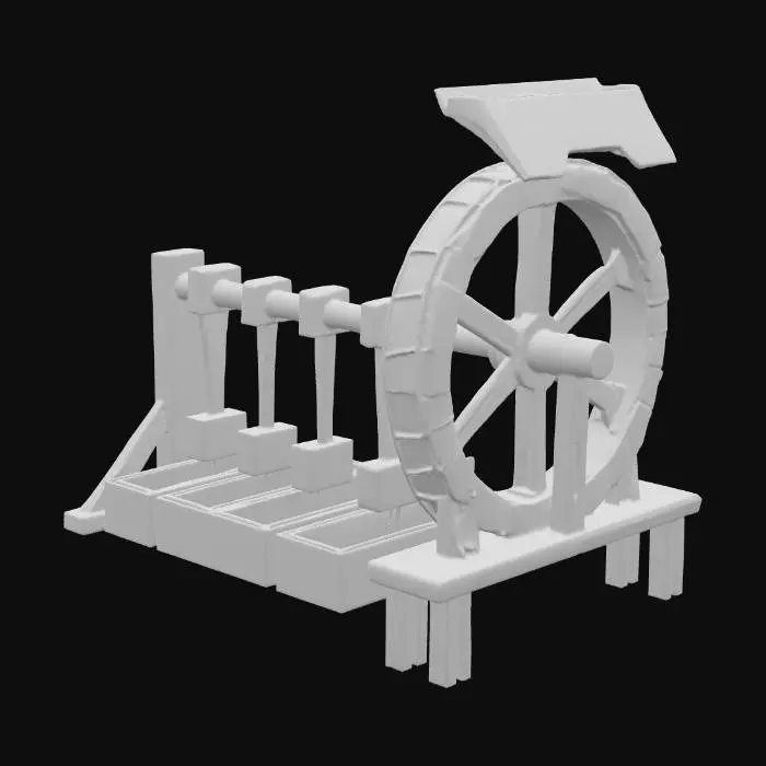 3D model for Water-Powered Papermill